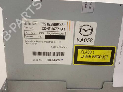 Radio MAZDA 6 Hatchback (GH)  | BP4700256E6 