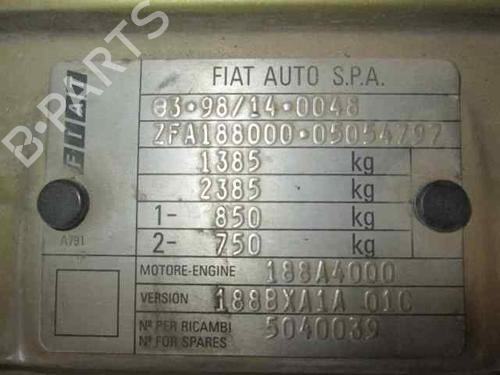 Ignition barrel FIAT PUNTO (188_) 1.2 60 (188.030, .050, .130, .150, .230, .250) | BP6634654M48 