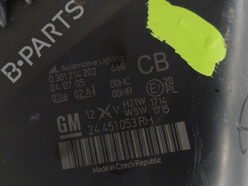 Right headlight OPEL ZAFIRA / ZAFIRA FAMILY B (A05)  | BP29506033C29 