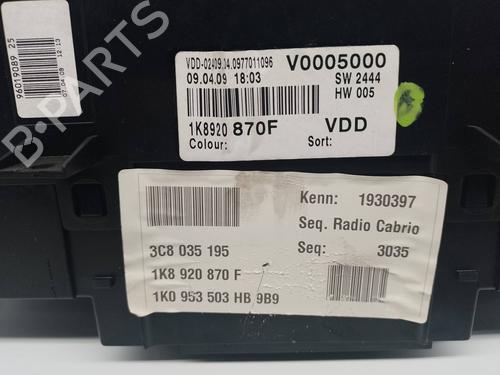Instrument cluster VW SCIROCCO III (137, 138) 1.4 TSI | BP19781763C47 