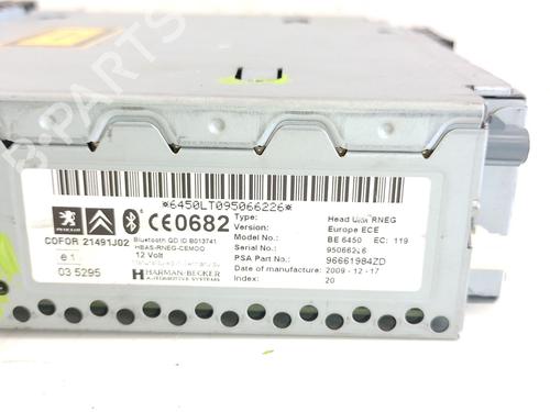 Radio CITROËN C5 III (RD_) 2.0 HDi 165 (RDRHHA, RDRHH8) | BP29371607E6 