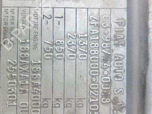 Left front driveshaft FIAT PUNTO (188_)  | BP3059433M38 
