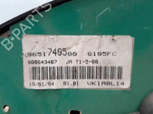 Instrument cluster PEUGEOT 206 Hatchback (2A/C) 1.6 16V | BP3054973C47 