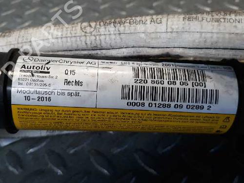Høyre gardin kollisjonspute MERCEDES-BENZ S-CLASS (W220)  | BP3122464C12 