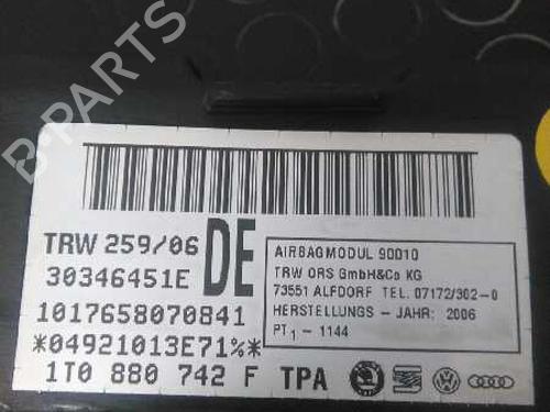 Right curtain airbag VW TOURAN (1T1, 1T2) 1.9 TDI | BP3064979C12 