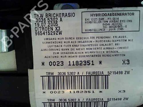 Right seat airbag CITROËN C5 II (RC_) 1.6 HDi (RC8HZB) | BP3039921C14 