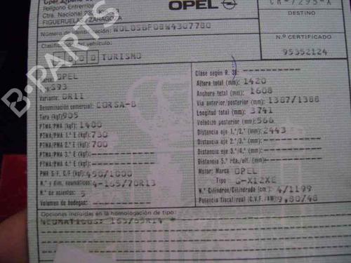 Steering column stalk OPEL CORSA B (S93)  | BP3035847I23 