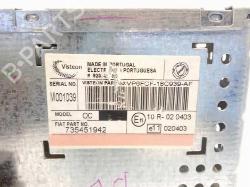 Radio FIAT BRAVO II (198_) 1.9 D Multijet (198AXB1A) | BP4476562E6 