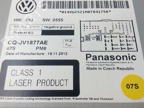 Radio VW POLO V (6R1, 6C1)  | BP3053371E6 