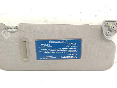 Used Left sun visor SSANGYONG ACTYON SPORTS I (QJ) 2.0 Xdi (141 hp) 26175619