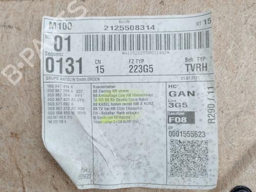 Forra trás direita VW PASSAT B8 (3G2, CB2) 1.4 TSI | BP32366006C61 