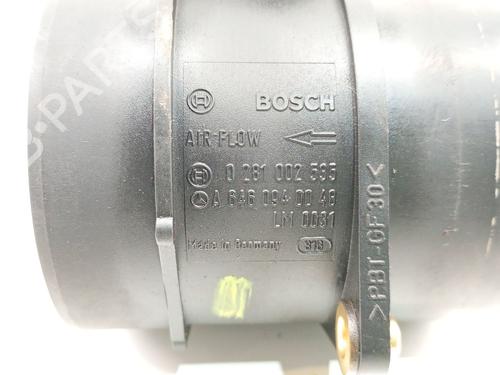 Mass air flow sensor MERCEDES-BENZ E-CLASS (W211) E 220 CDI (211.006) | BP38599428M95 - Image 2
