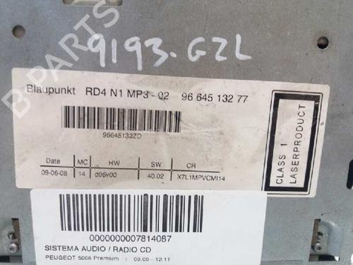 Radio PEUGEOT 5008 (0U_, 0E_)  | BP3252184E6 