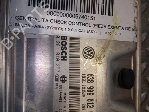 Control unit SKODA FABIA I (6Y2) 1.9 SDI | BP3539401M11 