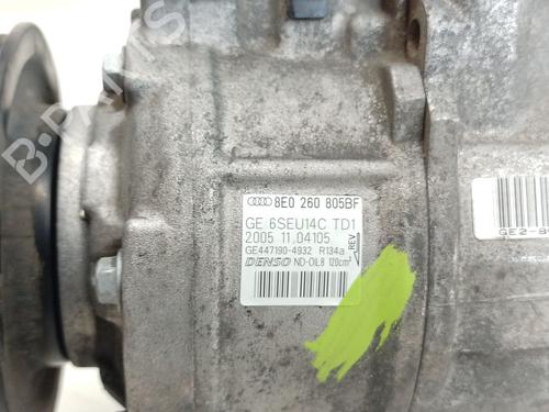AC compressor AUDI A4 B7 (8EC) 2.0 TDI 16V | BP29481420M34 