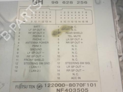 Radio CHEVROLET EPICA (KL1_) 2.0 D | BP11816877E6 