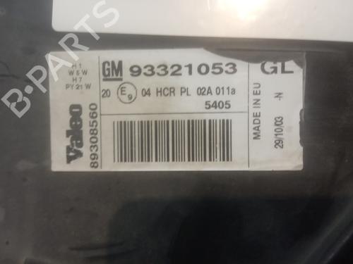 Højre forlygte OPEL MERIVA A MPV (X03) 1.7 DTI (E75) | BP11701662C29 
