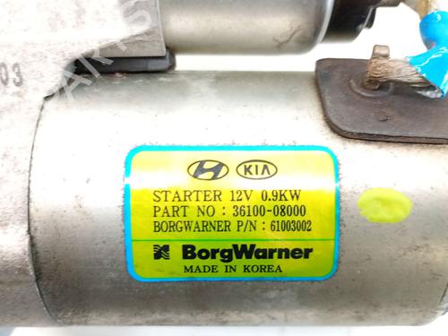 Startmotor KIA STONIC (YB) 1.0 T-GDi Eco-Dynamics+ | BP38303222M8 - Image 6
