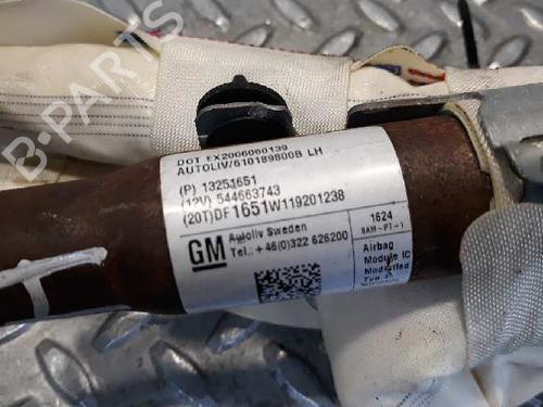 Left curtain airbag CHEVROLET CRUZE (J300)  | BP7555422C11 