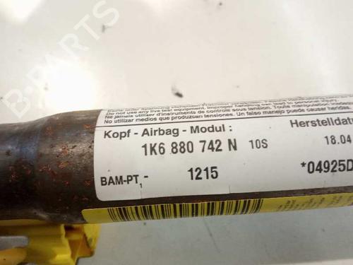 Right curtain airbag VW GOLF V (1K1)  | BP4621332C12 