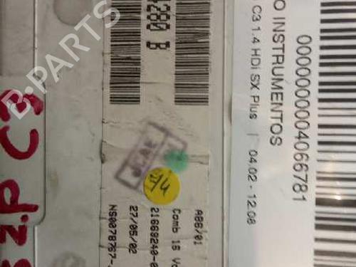 Instrument cluster CITROËN C3 I (FC_, FN_) 1.4 HDi | BP3053355C47 