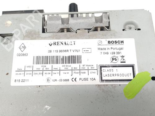 Radio RENAULT MEGANE III Hatchback (BZ0/1_, B3_) 2.0 dCi (BZ0L) | BP32019590E6