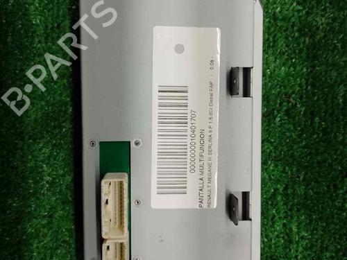 Display monitor RENAULT MEGANE III Hatchback (BZ0/1_, B3_)  | BP17386375C48 