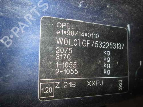 Commande Chauffage OPEL ZAFIRA A MPV (T98) 2.0 DTI 16V (F75) | BP3071007I5 