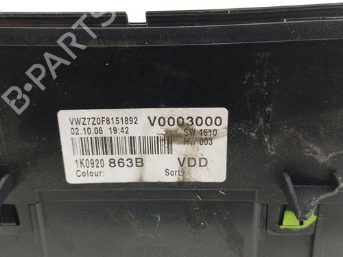Instrument cluster VW GOLF V (1K1) 1.9 TDI | BP29006462C47