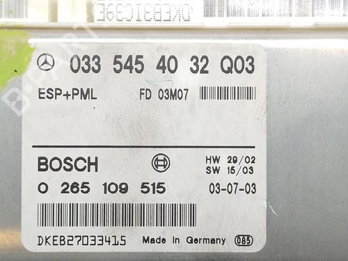 Control unit MERCEDES-BENZ E-CLASS (W211) E 270 CDI (211.016) | BP29418358M11 