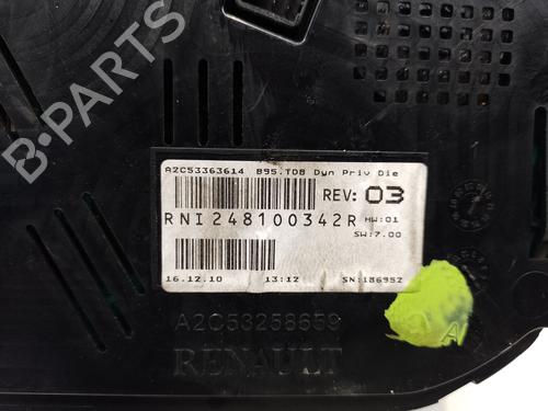 Instrument cluster RENAULT MEGANE III Hatchback (BZ0/1_, B3_)  | BP24110201C47 