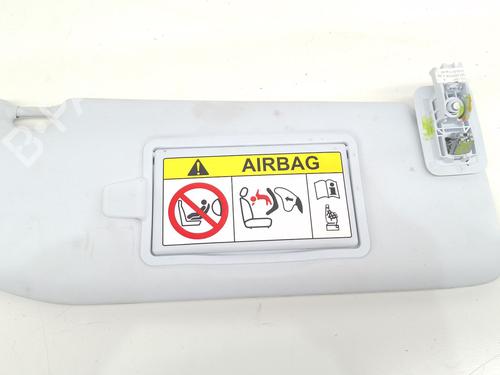 Used Right sun visor Right sun visor PEUGEOT 208 II (UB_, UP_, UW_, UJ_) 1.2 PureTech 100 (101 hp) 33856736 33856736