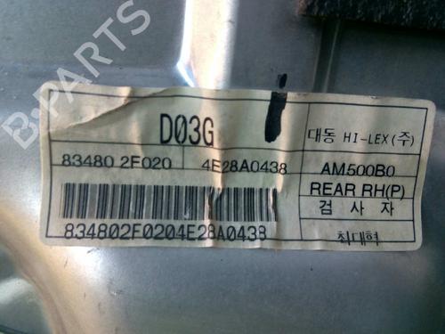Rear right window mechanism KIA CERATO I Hatchback (LD)  | BP3125198C25 