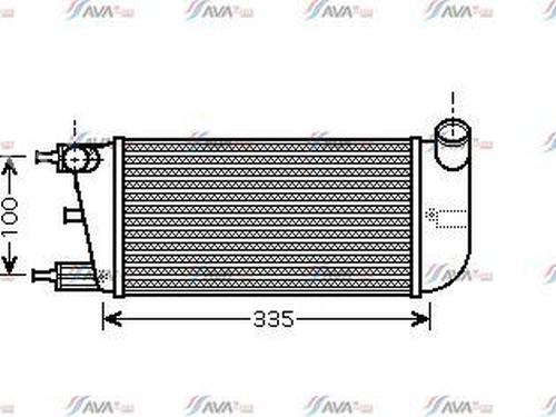 Intercooler FIAT 500 (312_) 1.3 D Multijet (312AXB1A) (75 hp) 32714794
