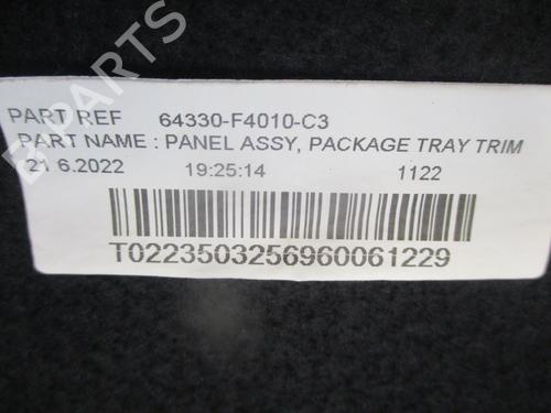 Rear parcel shelf TOYOTA C-HR (_X1_) 2.0 Hybrid (MAXH10) | BP37162029C85 - Image 5
