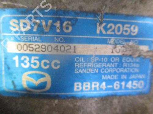 AC compressor MAZDA 3 Saloon (BK)  | BP32510492M34 