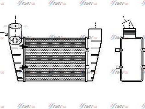 Intercooler AUDI A6 C5 (4B2, 4B4) 1.9 TDI (110 hp) 31723710