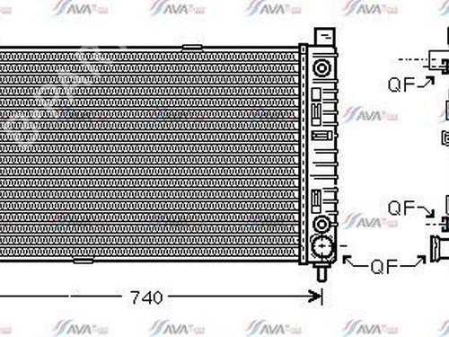 water-radiator-mercedes-benz-c-class-coupe-cl203-2001-2002-2003-2004-2005-2006-2007-2008-2009-2010-2011-32199359 main image