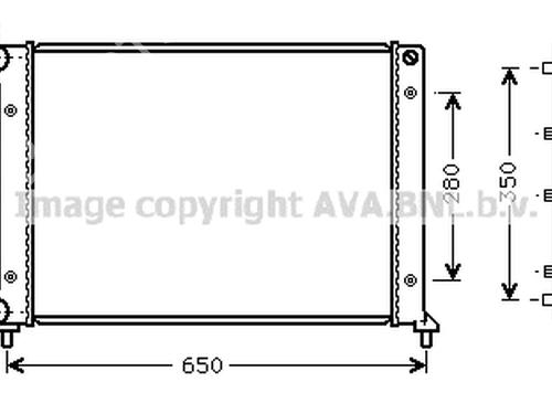 Water radiator CITROËN XANTIA (X1_, X2_) 2.0 i 16V | BP21833063M31 