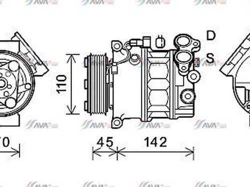 Used AC compressor AC compressor FORD GRAND C-MAX (DXA/CB7, DXA/CEU) 1.6 TDCi (115 hp) 39994831 39994831