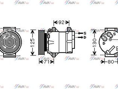 Used AC compressor AC compressor RENAULT MEGANE II (BM0/1_, CM0/1_) 1.5 dCi (BM1E, CM1E) (106 hp) 39517730 39517730