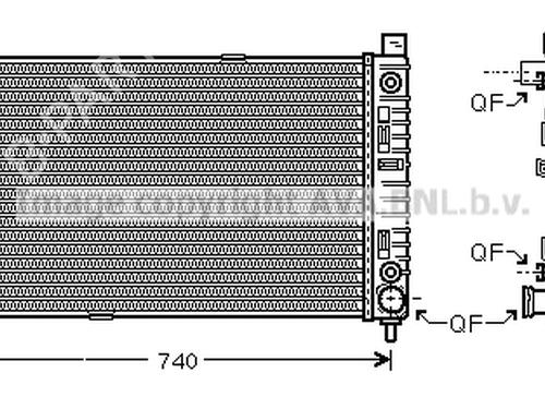 Water radiator MERCEDES-BENZ C-CLASS (W203) C 200 CDI (203.004) | BP24006582M31 