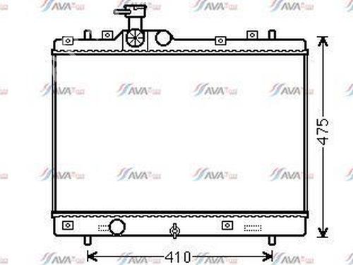 Used Water radiator Water radiator SUZUKI SWIFT IV (FZ, NZ) 1.2 (AZH412, ZC72S) (94 hp) 33131757 33131757