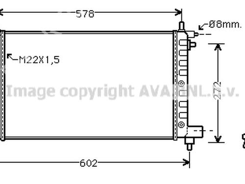 Water radiator PEUGEOT 106 I (1A, 1C) 1.5 D | BP24010964M31 