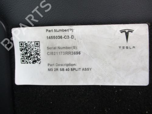 Sæde Bagtil TESLA MODEL 3 (5YJ3) EV | BP32431125C17
