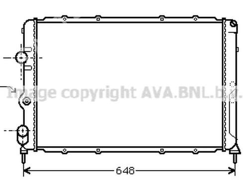 Water radiator RENAULT MEGANE I (BA0/1_) 1.9 D Eco (BA0A, BA0U, BA0R) | BP19714323M31 