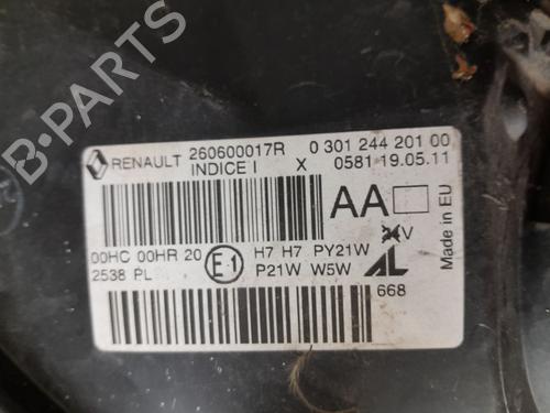 Left headlight RENAULT MEGANE III Coupe (DZ0/1_) 1.5 dCi (DZ09, DZ0D, DZ1F, DZ1G, DZ14, DZ29) | BP29929001C28