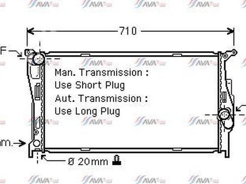 Used Water radiator Water radiator BMW 3 (E90) 320 d (163 hp) 33247147 33247147