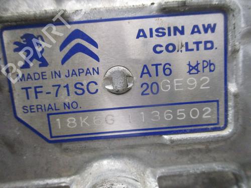 Gearbox PEUGEOT 2008 I (CU_) 1.2 THP 110 / PureTech 110 | BP24971767M3
