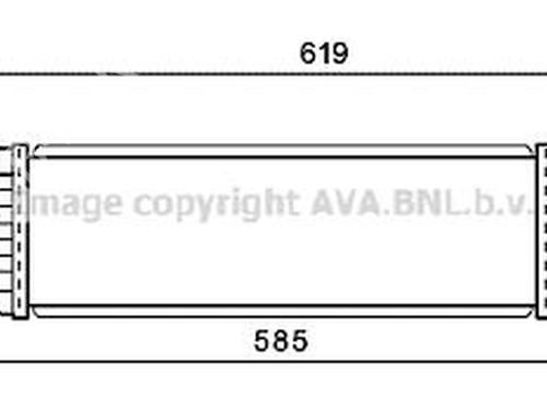 Ladeluftkühler für NISSAN ALMERA II Hatchback (N16) 2.2 dCi (136 hp) 24008720